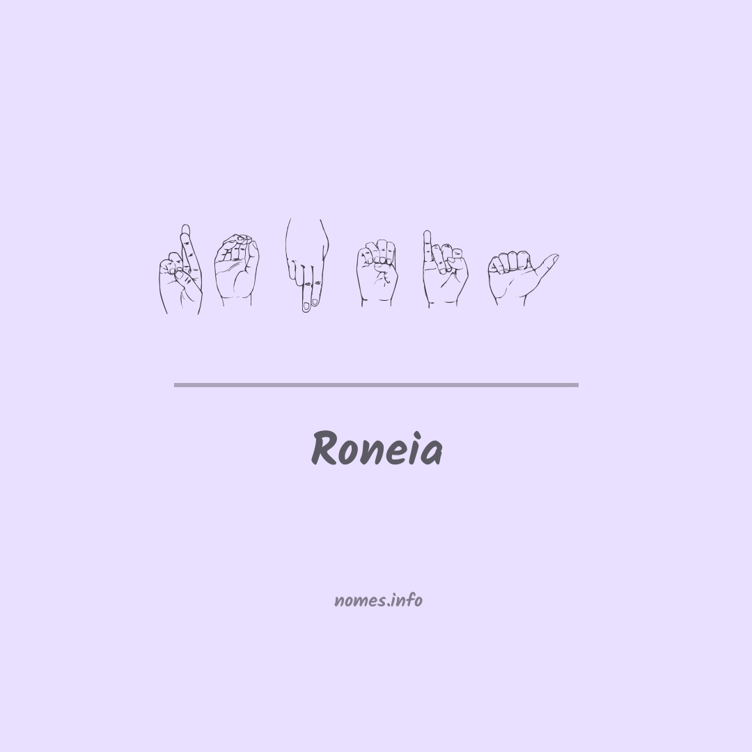 Roneia em Libras