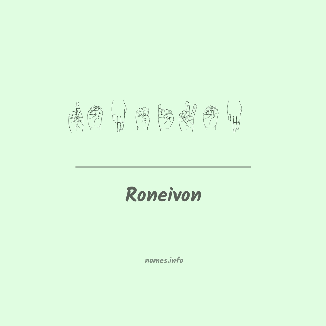 Roneivon em Libras