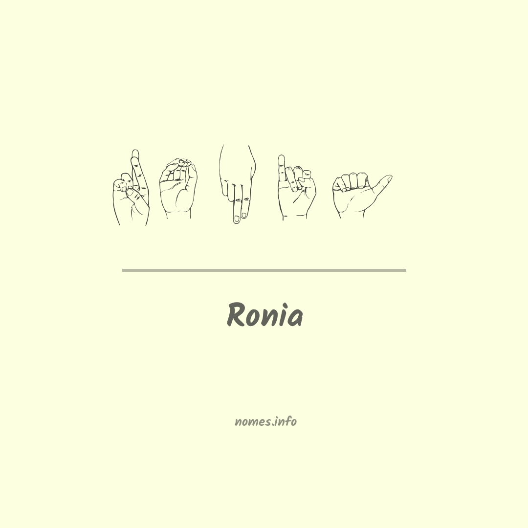 Ronia em Libras