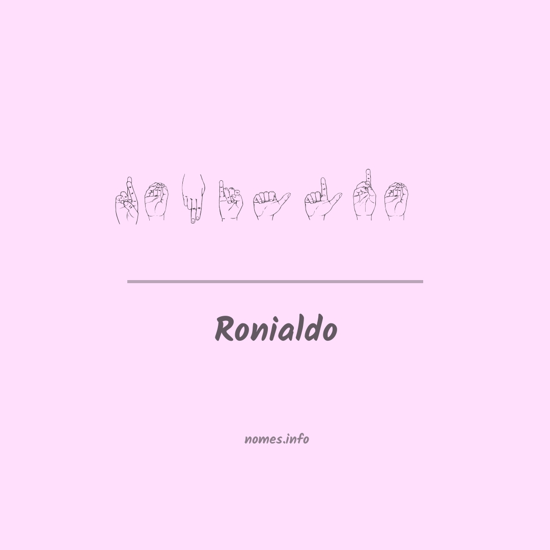 Ronialdo em Libras