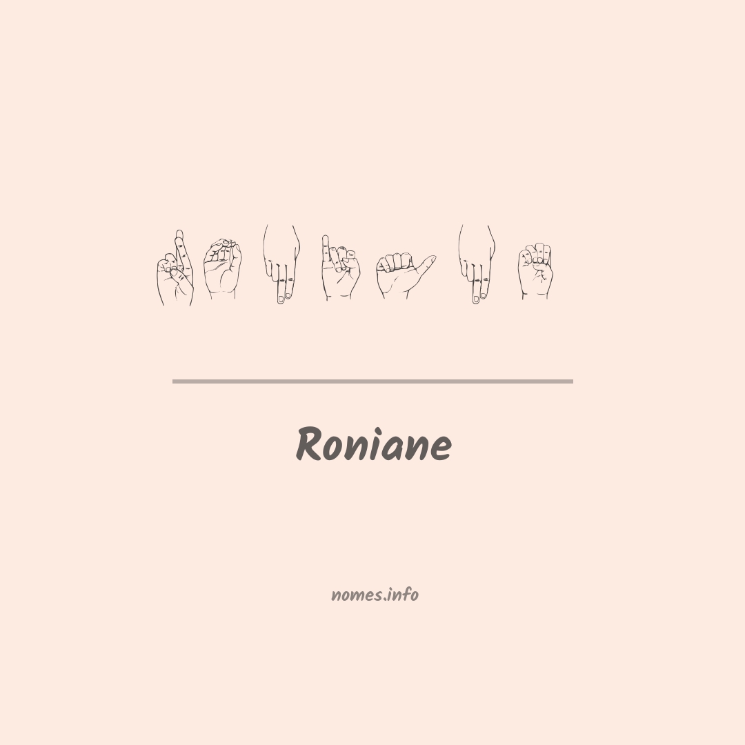 Roniane em Libras