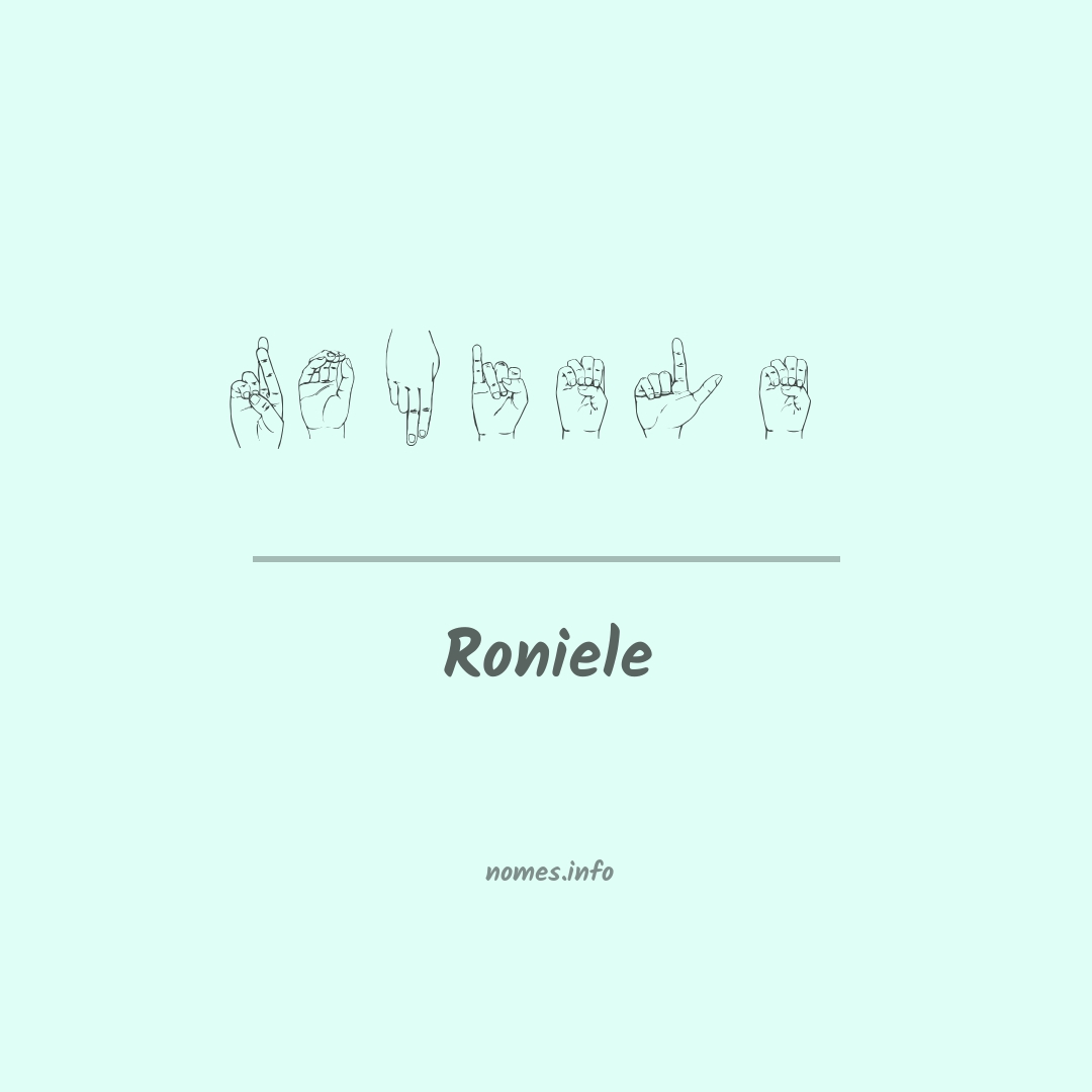 Roniele em Libras