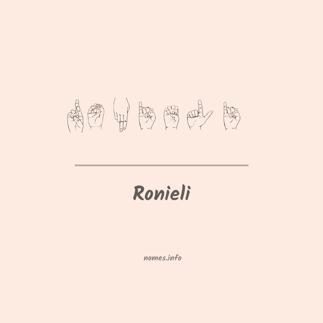 Ronieli em Libras