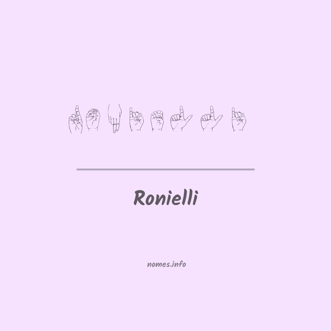 Ronielli em Libras