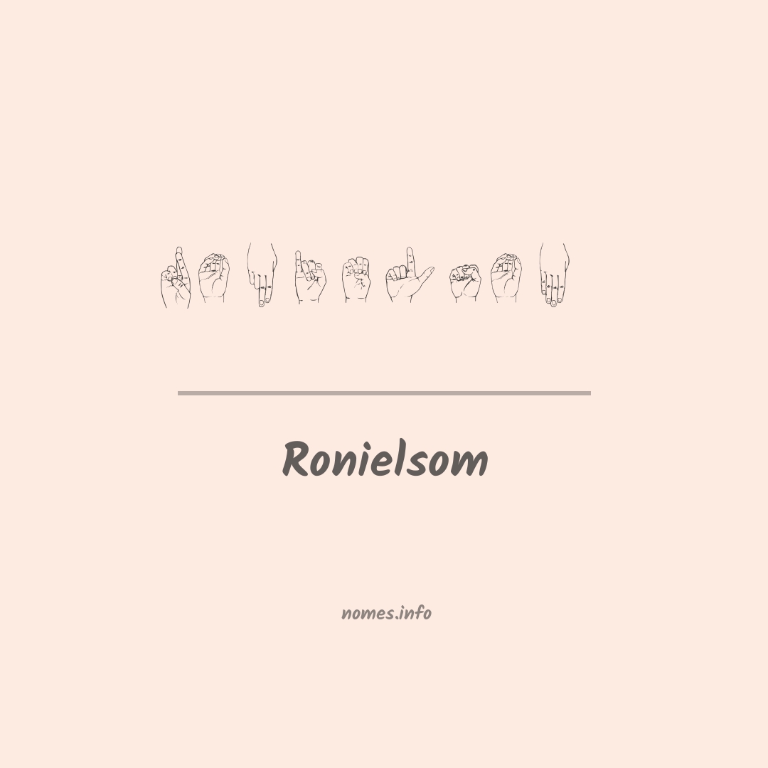 Ronielsom em Libras