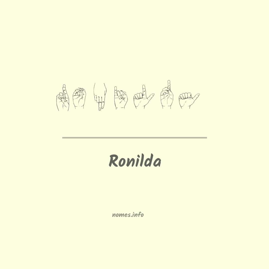Ronilda em Libras