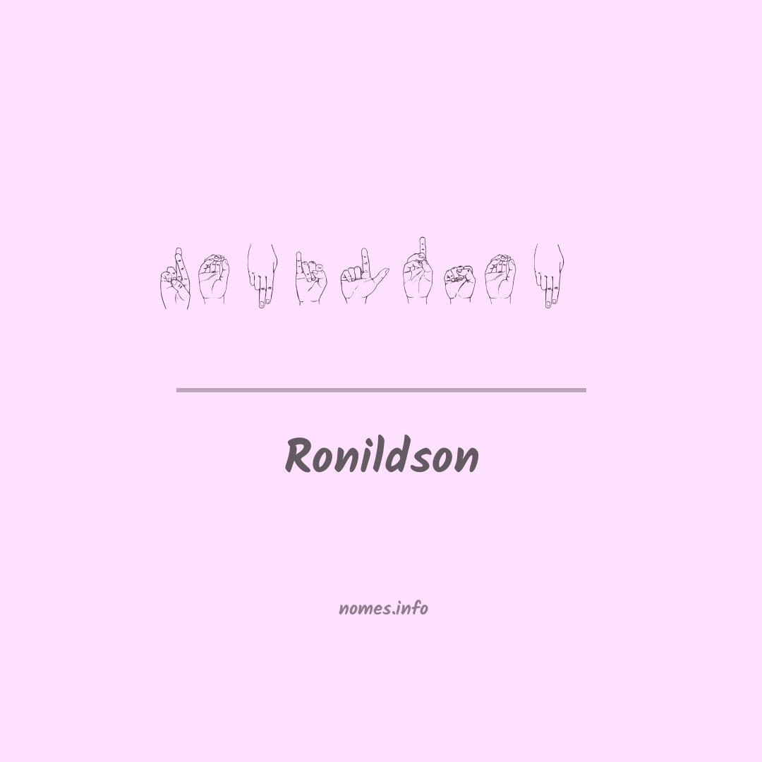 Ronildson em Libras