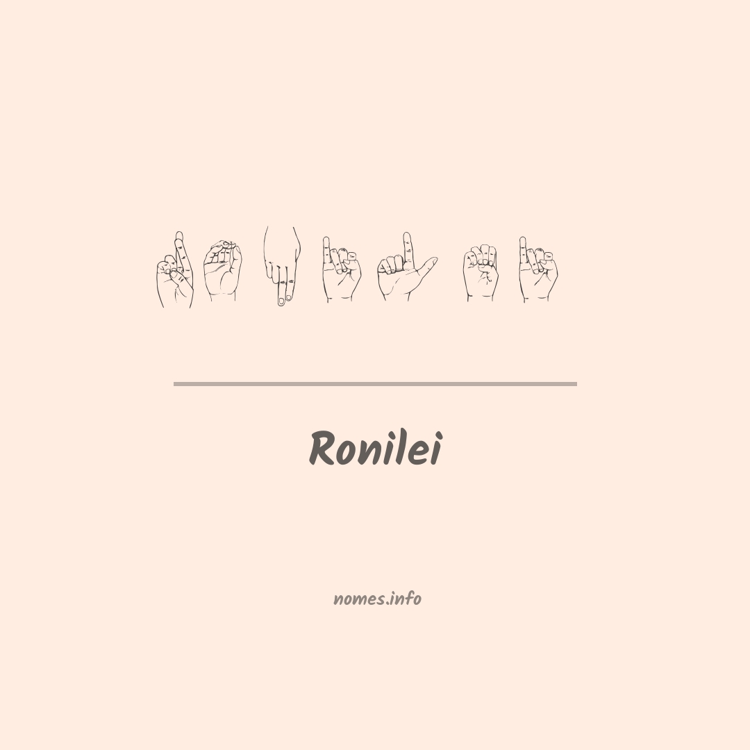 Ronilei em Libras