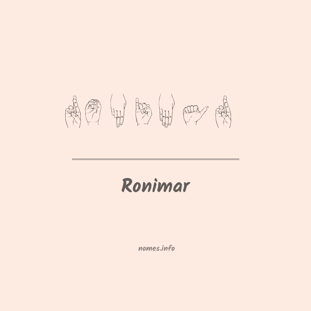 Ronimar em Libras