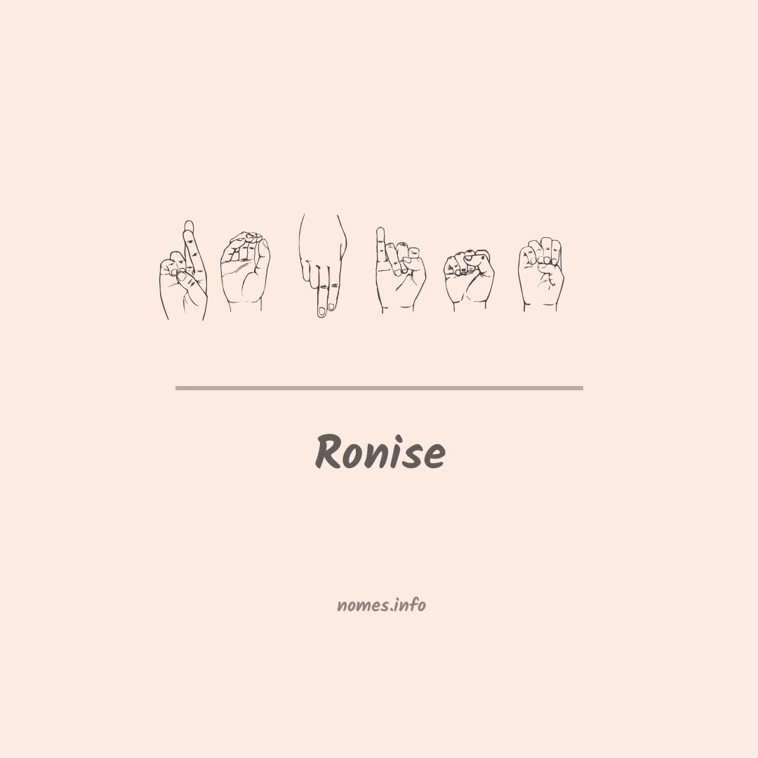 Ronise em Libras