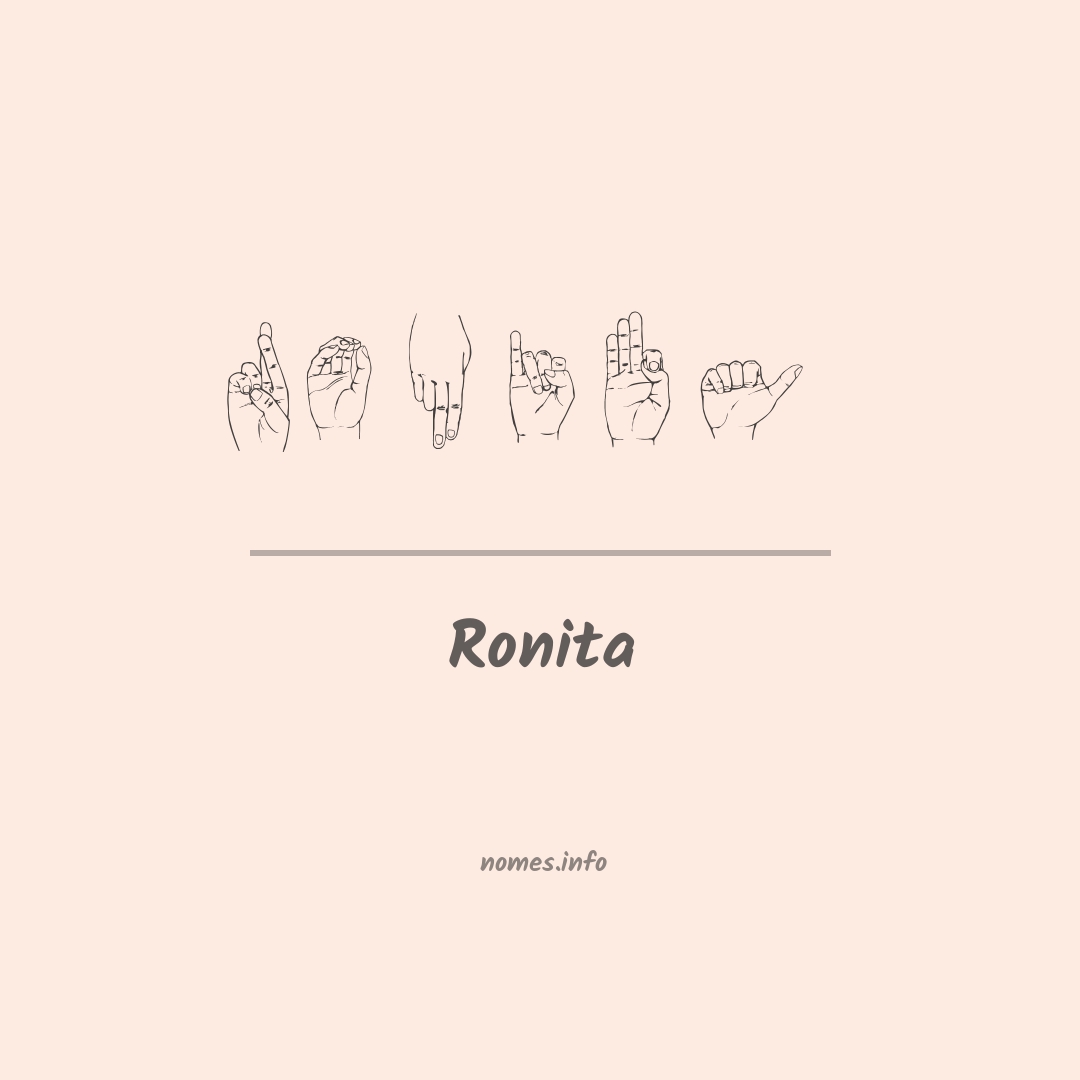 Ronita em Libras