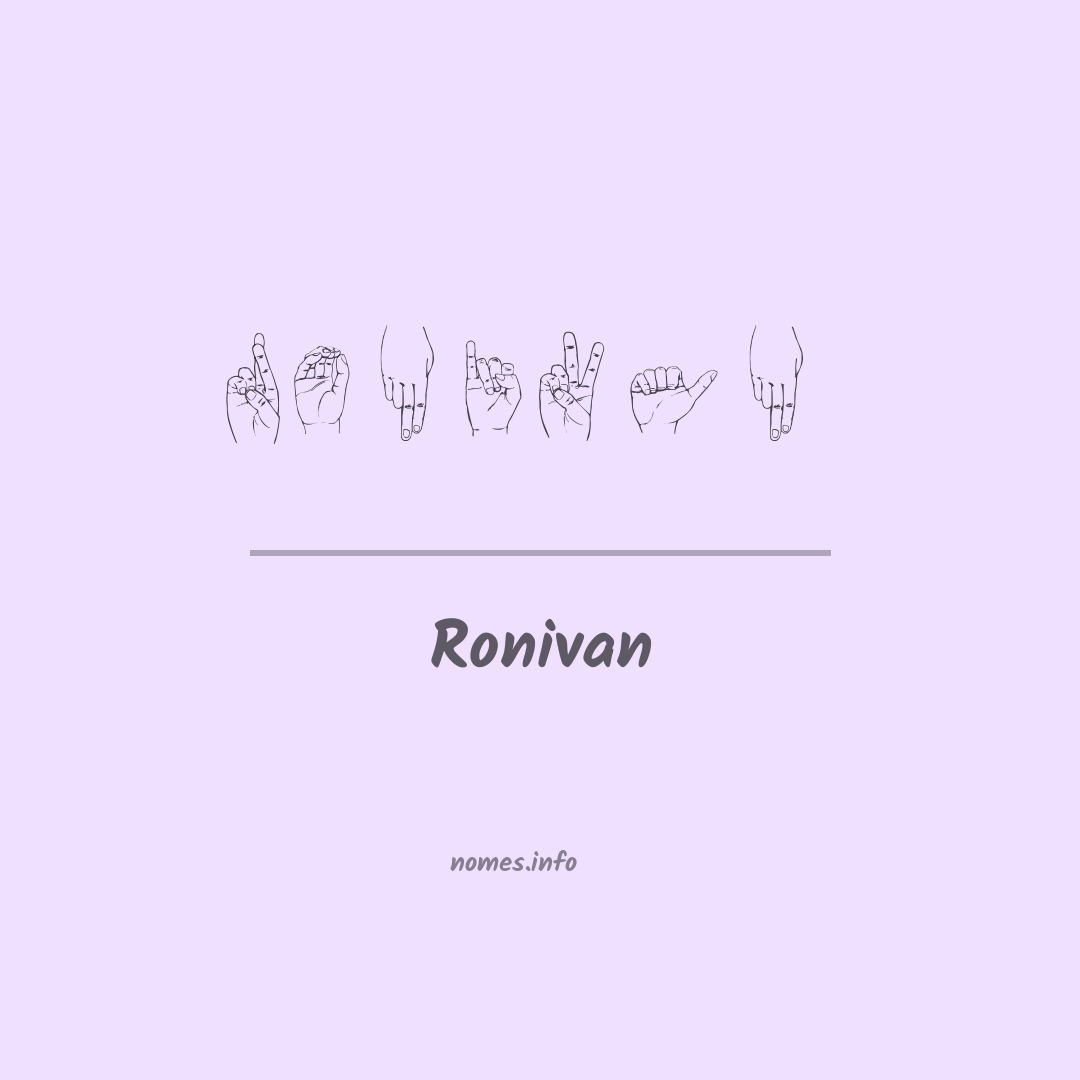 Ronivan em Libras