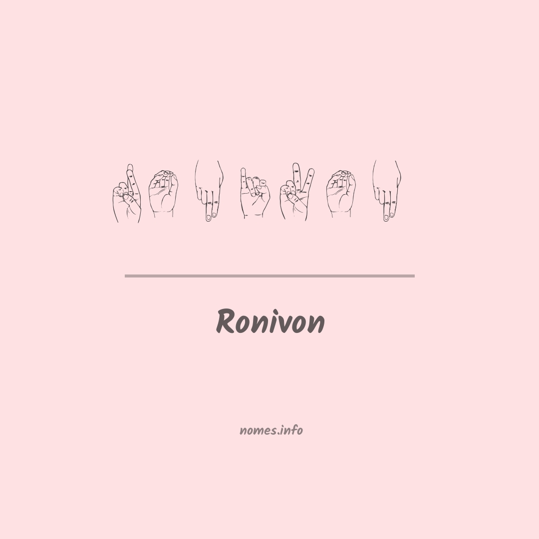 Ronivon em Libras