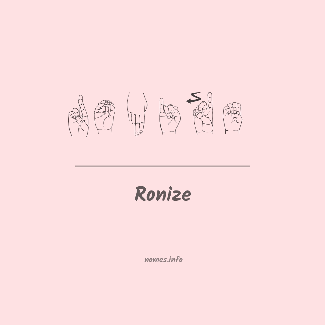 Ronize em Libras