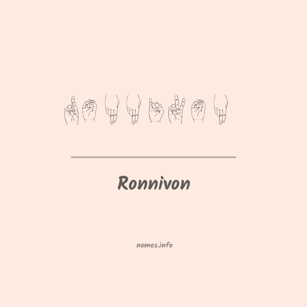 Ronnivon em Libras