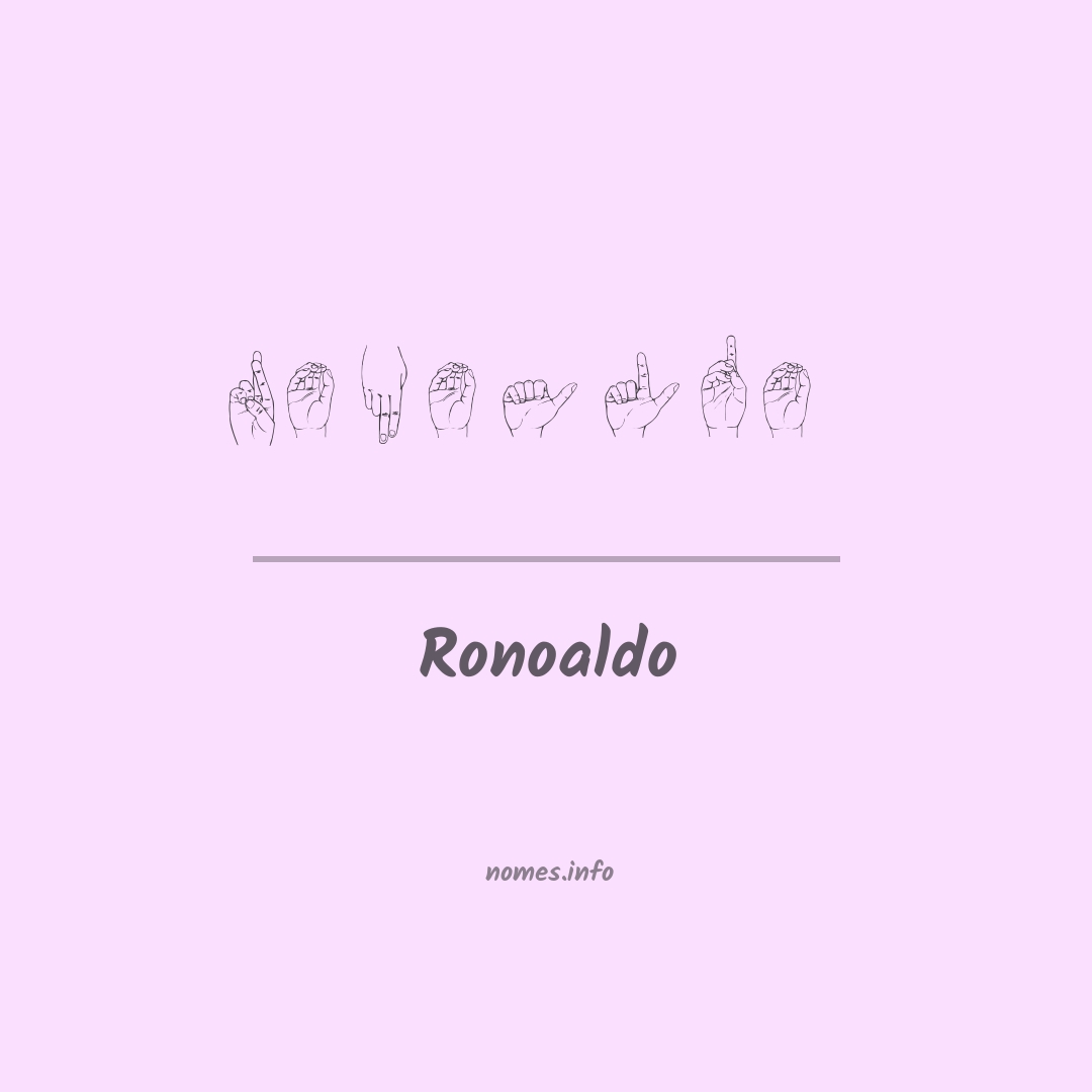 Ronoaldo em Libras