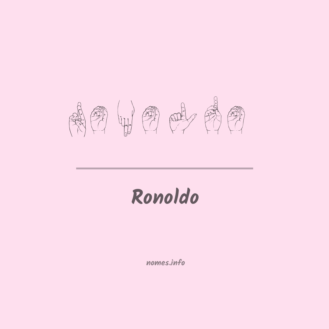 Ronoldo em Libras