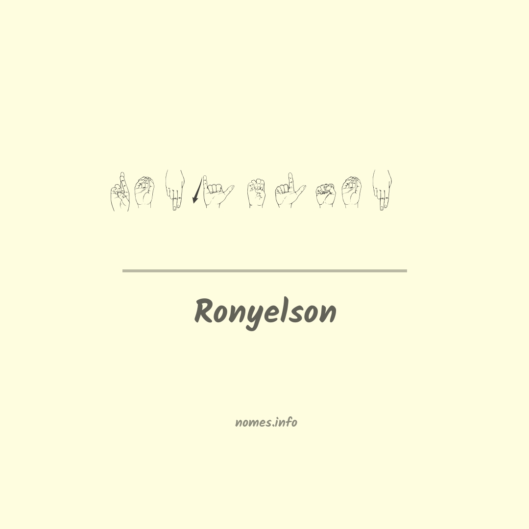 Ronyelson em Libras