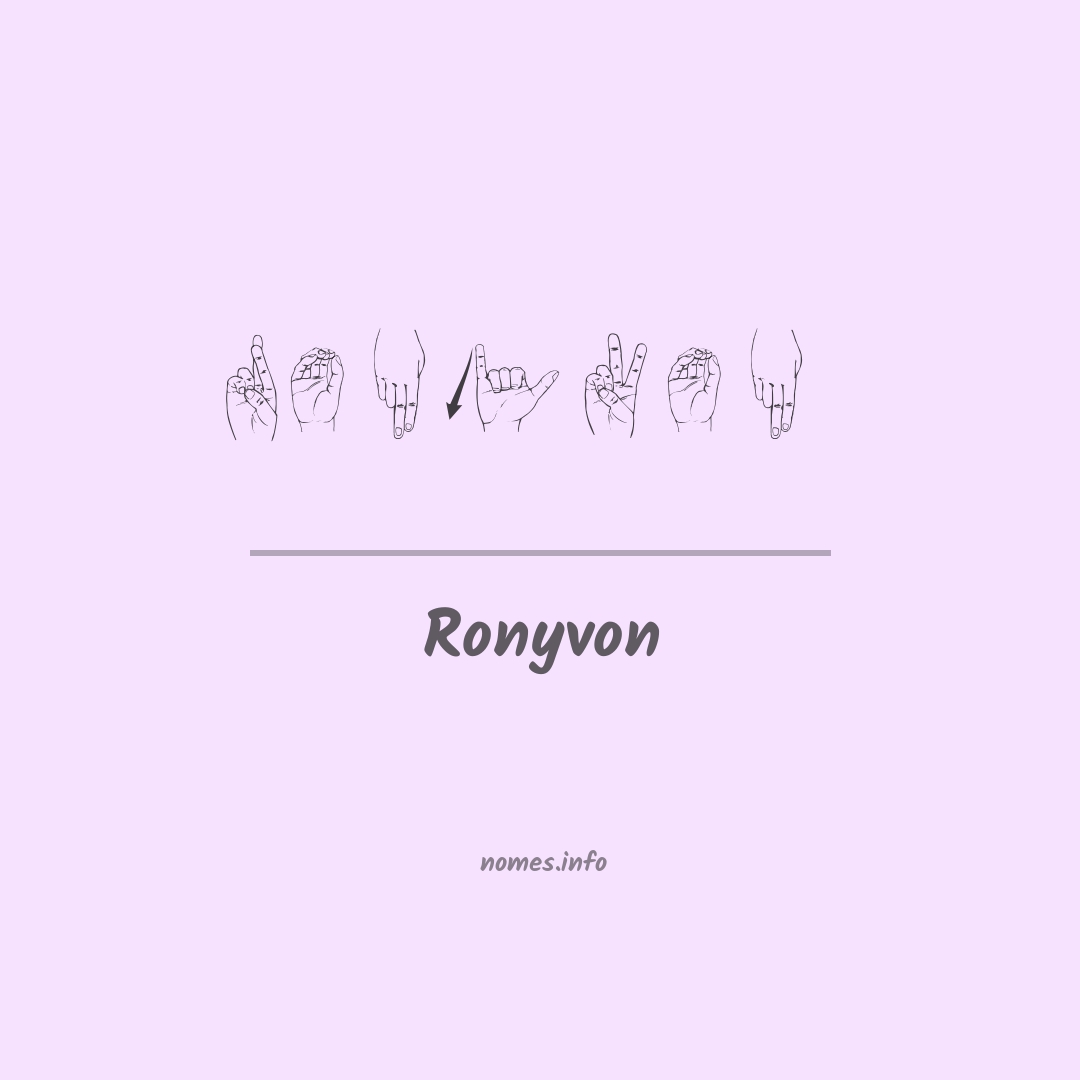 Ronyvon em Libras