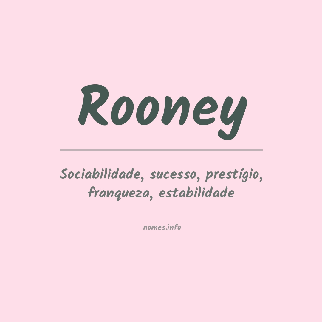 Significado do nome Rooney