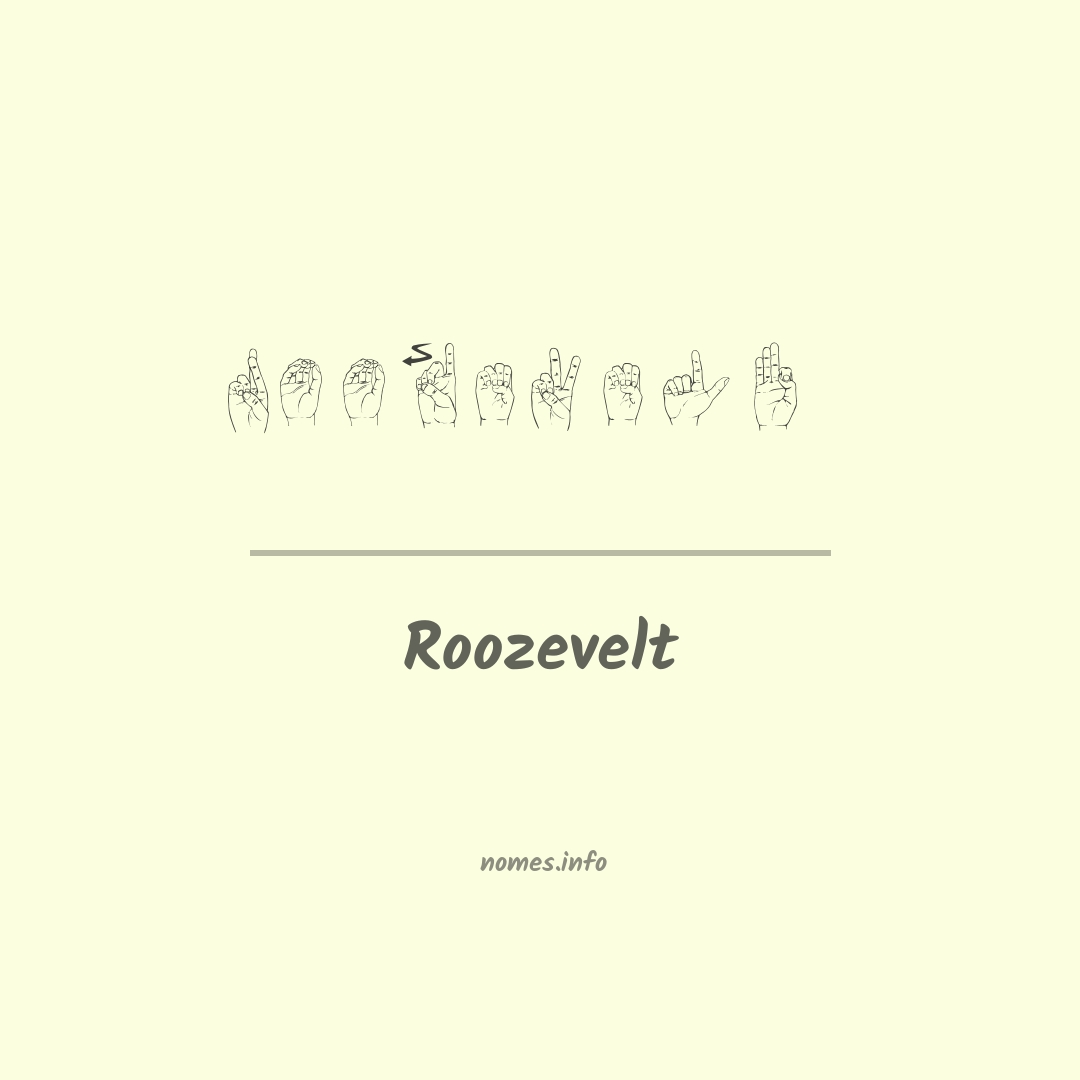 Roozevelt em Libras