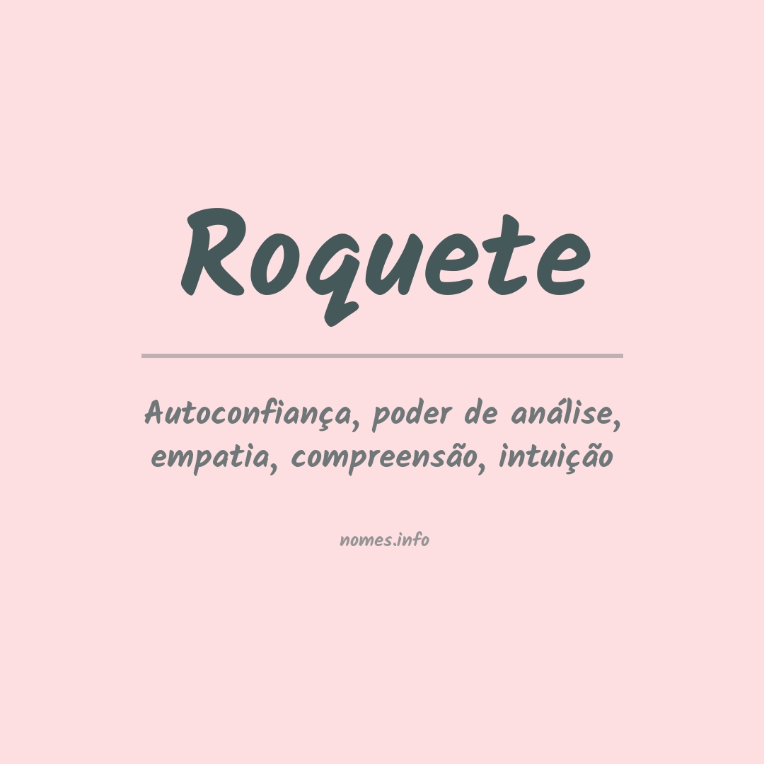 Significado do nome Roquete