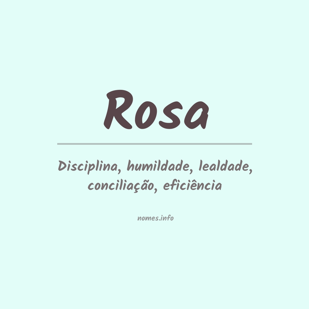 Significado do nome Rosa