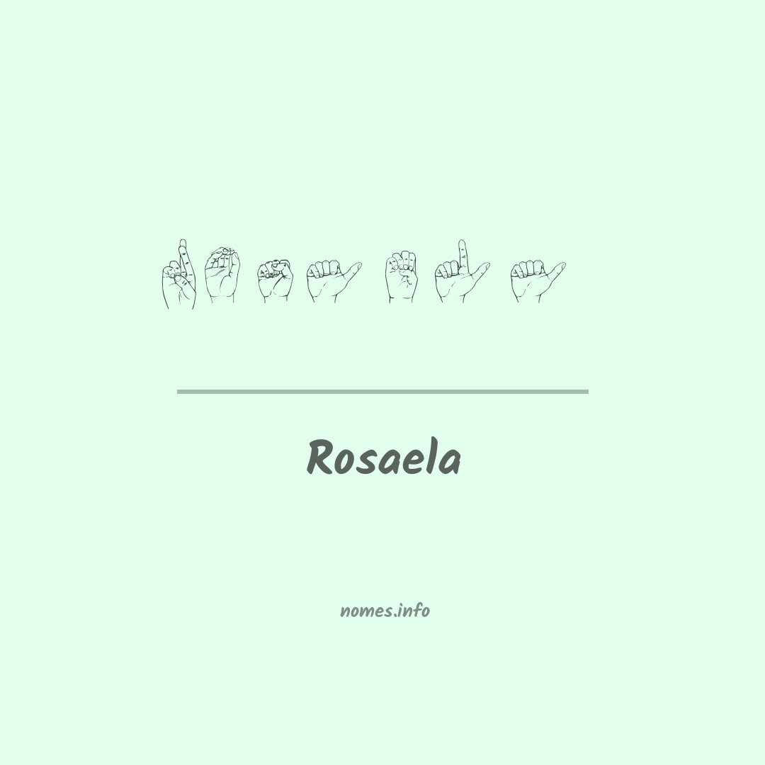 Rosaela em Libras