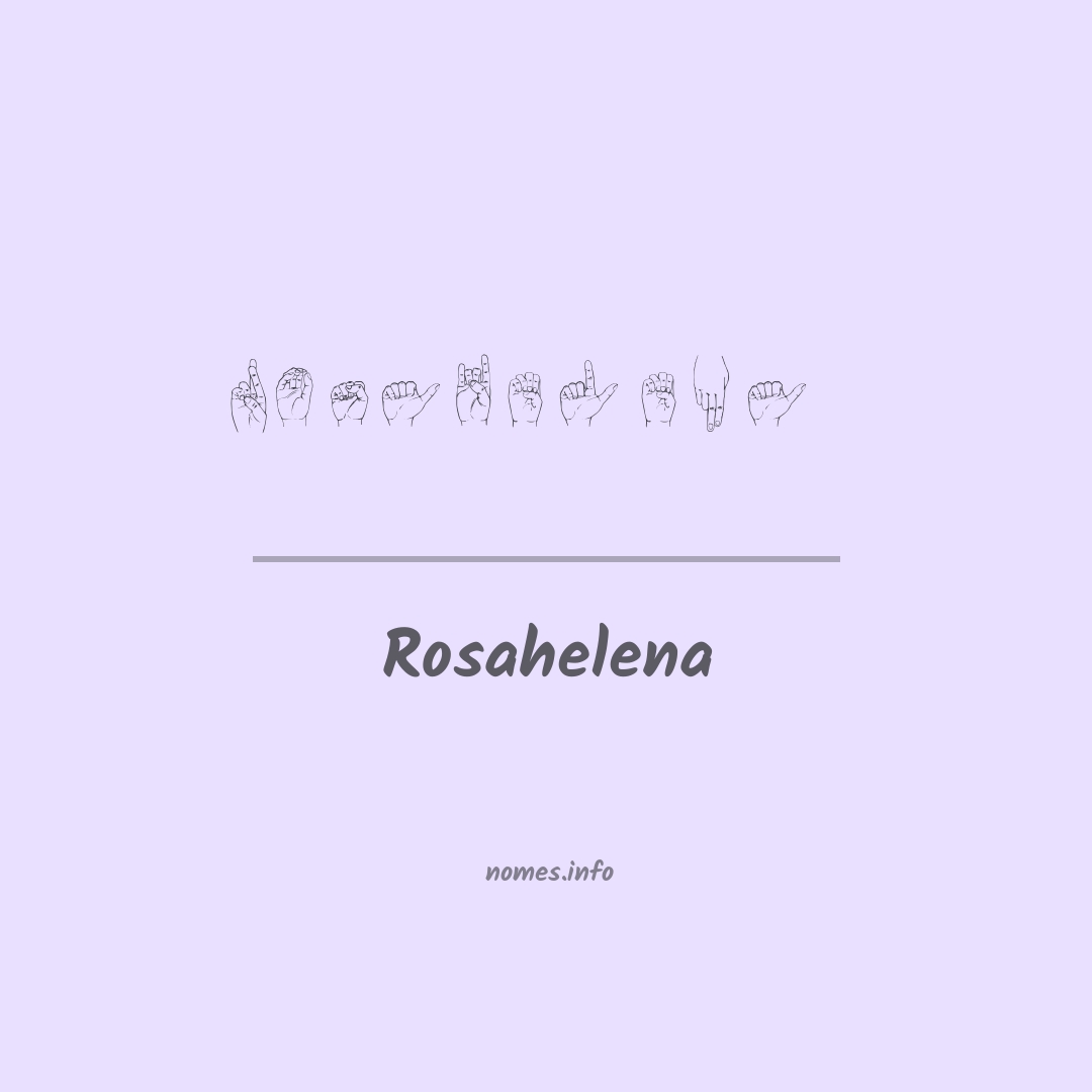 Rosahelena em Libras