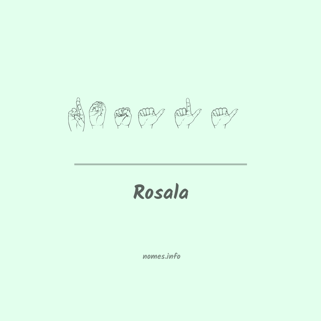 Rosala em Libras