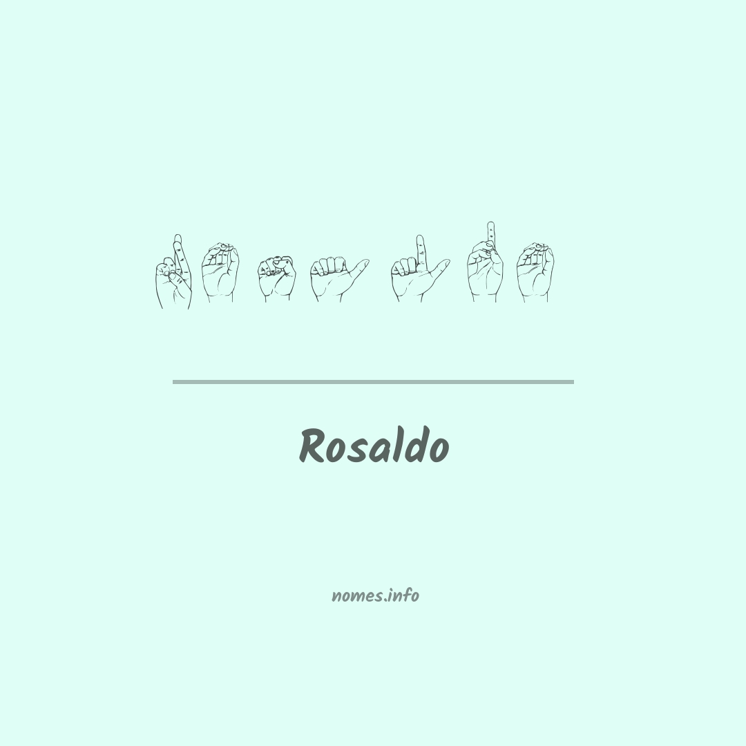 Rosaldo em Libras