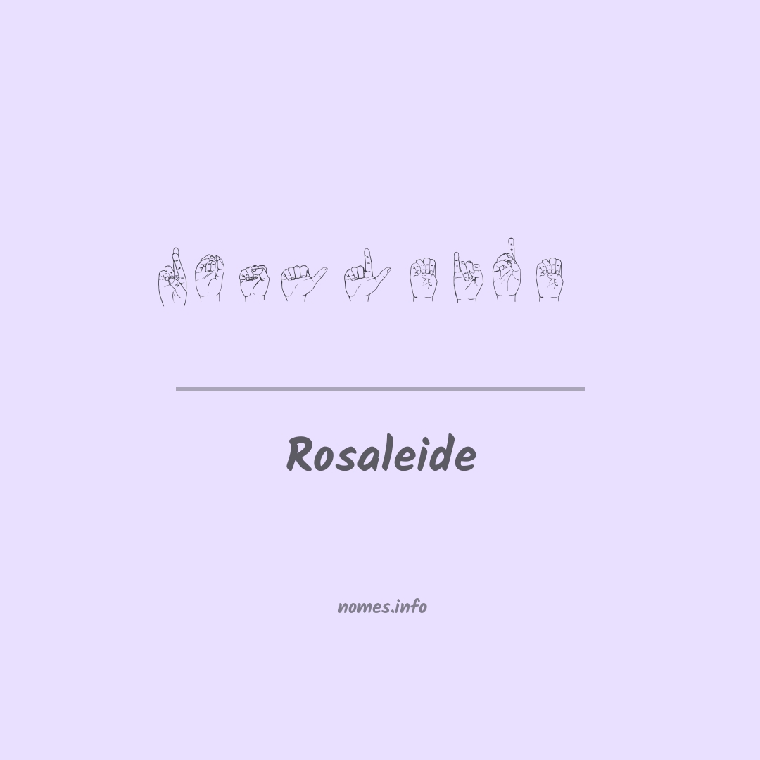 Rosaleide em Libras