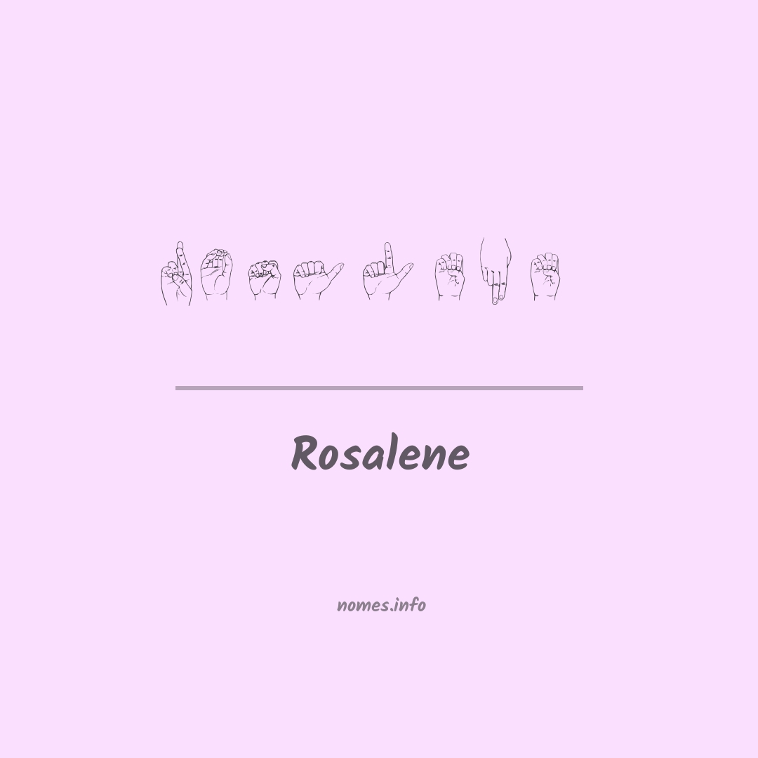 Rosalene em Libras