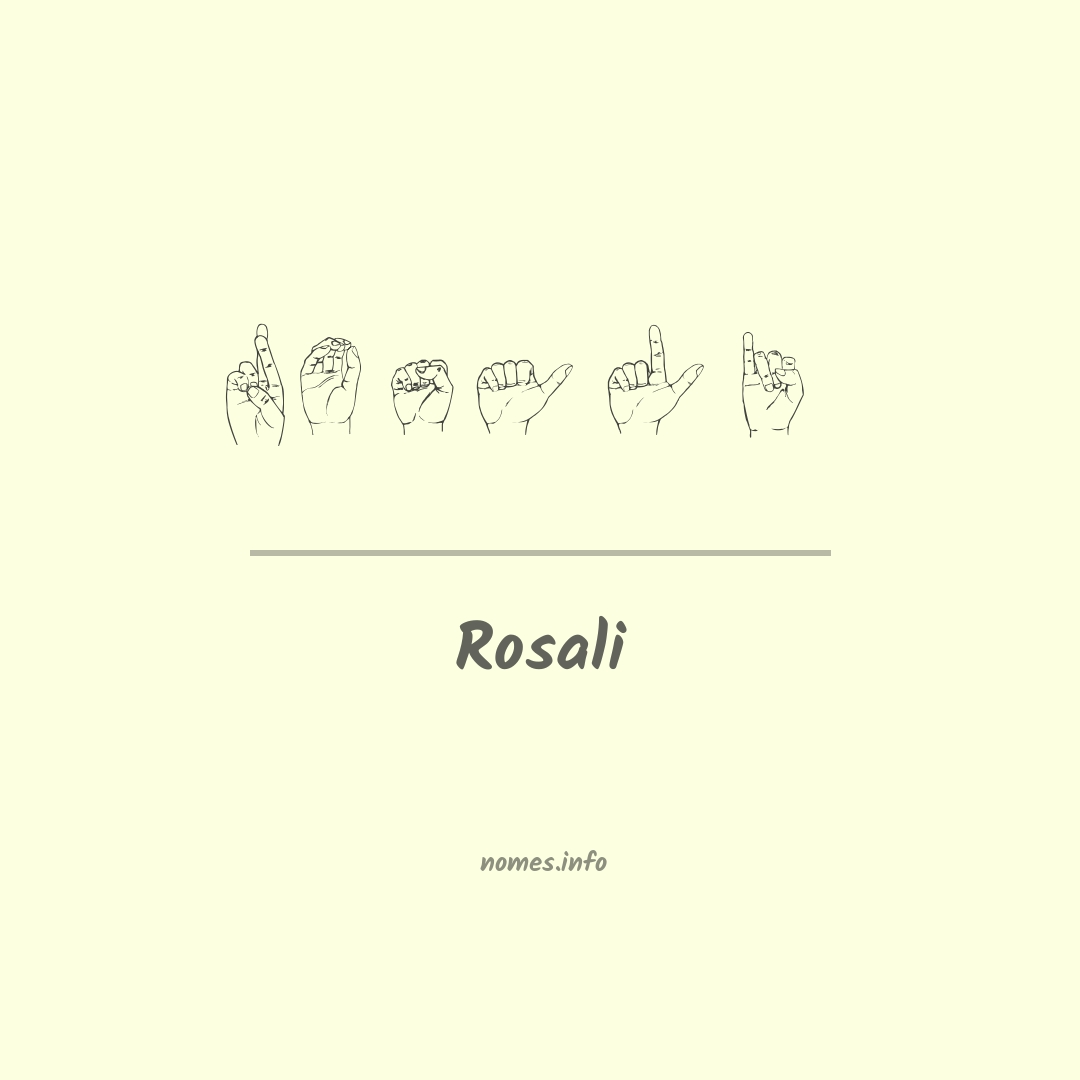 Rosali em Libras