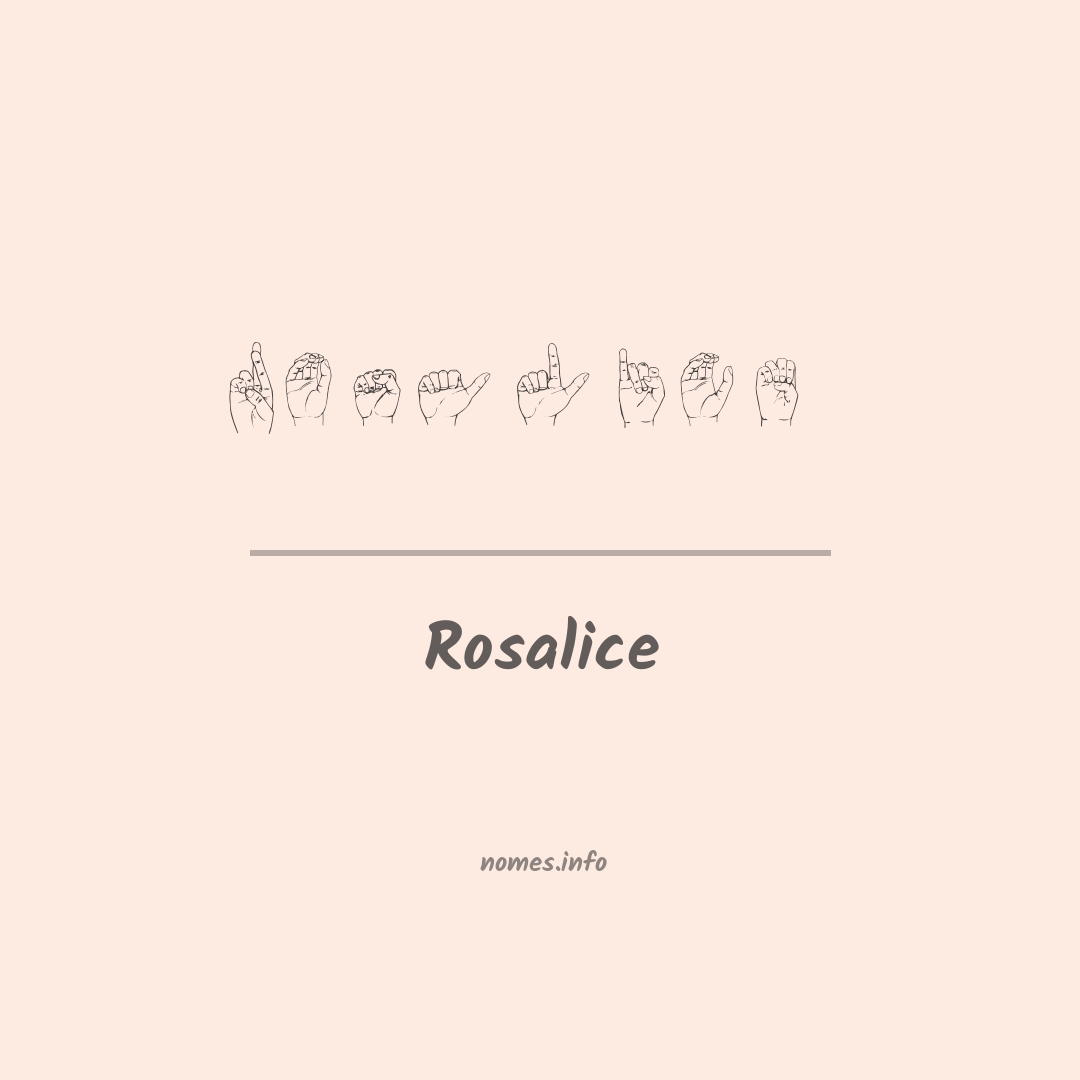 Rosalice em Libras