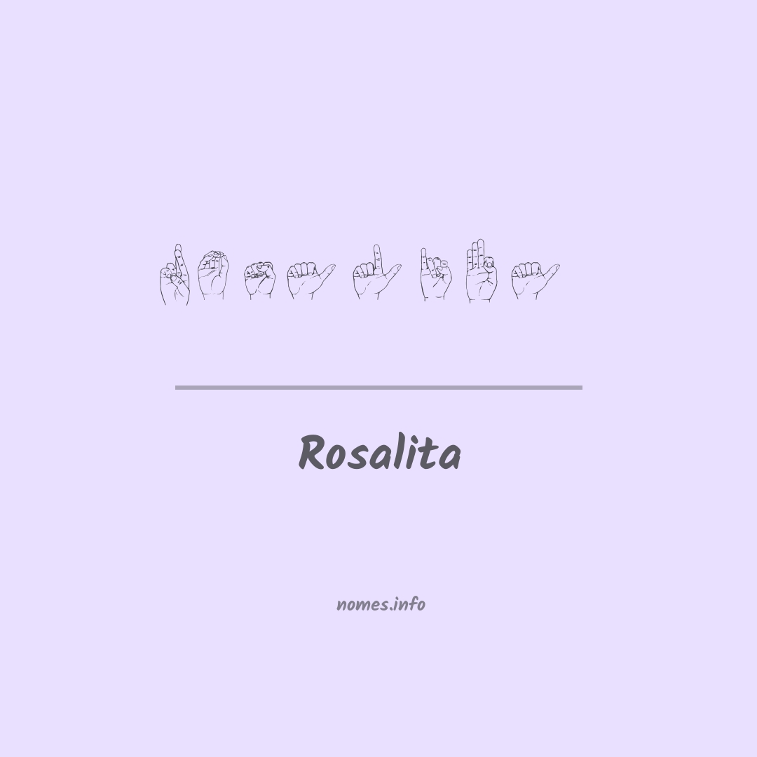 Rosalita em Libras