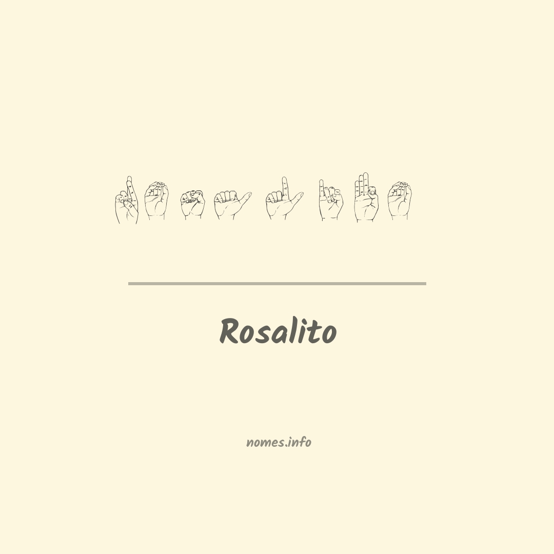 Rosalito em Libras