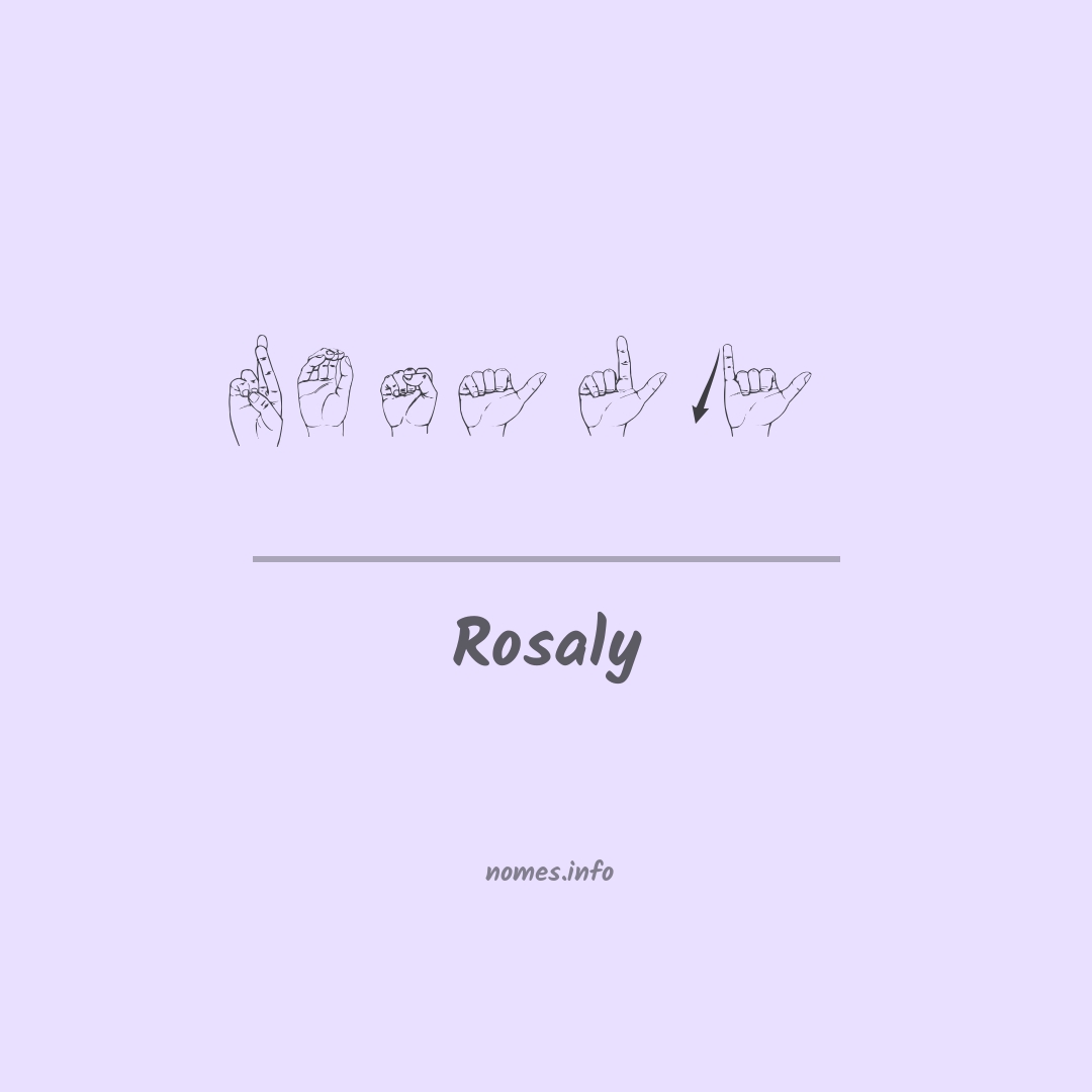 Rosaly em Libras
