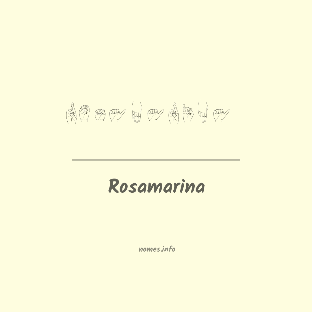 Rosamarina em Libras