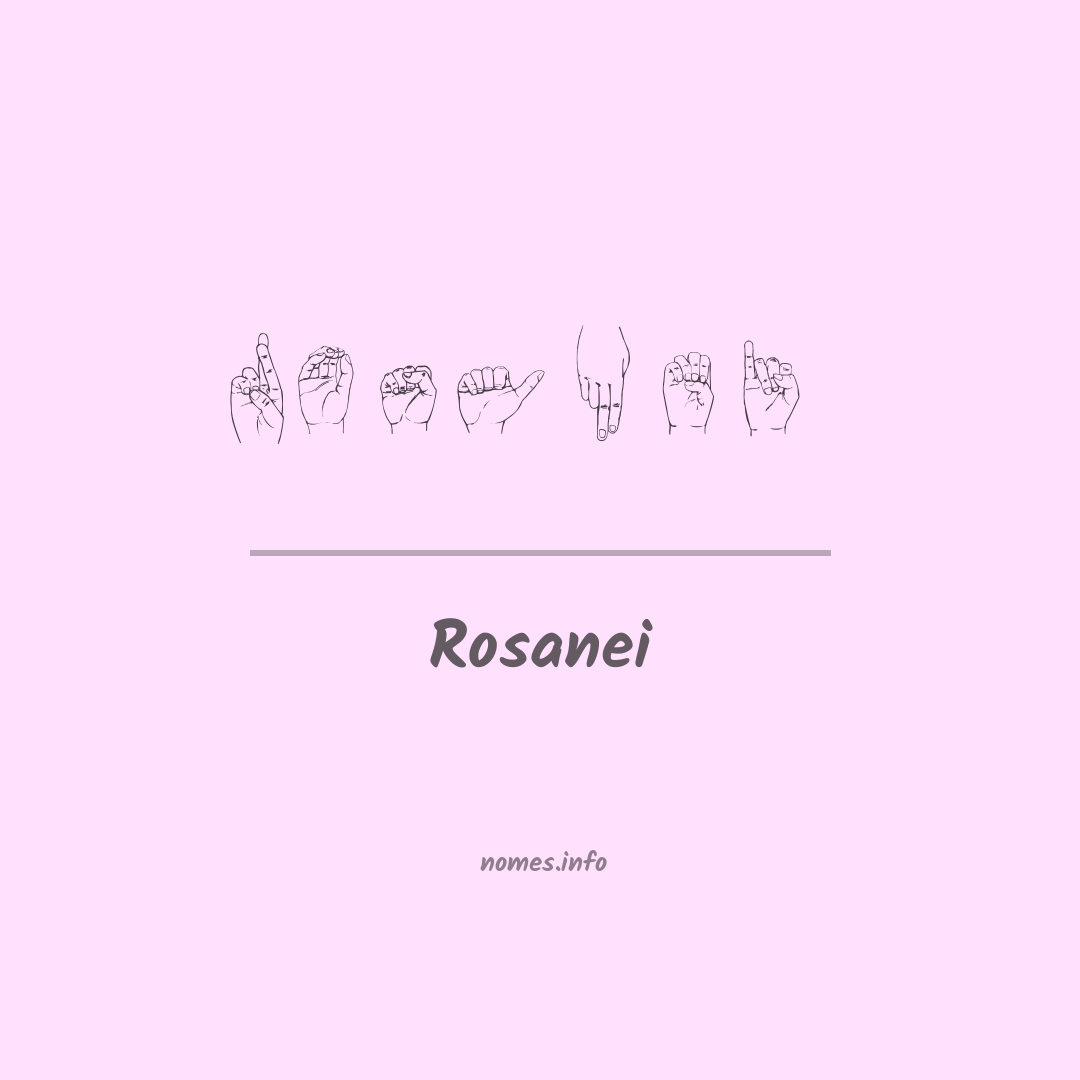 Rosanei em Libras