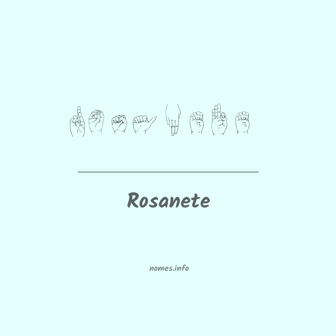 Rosanete em Libras