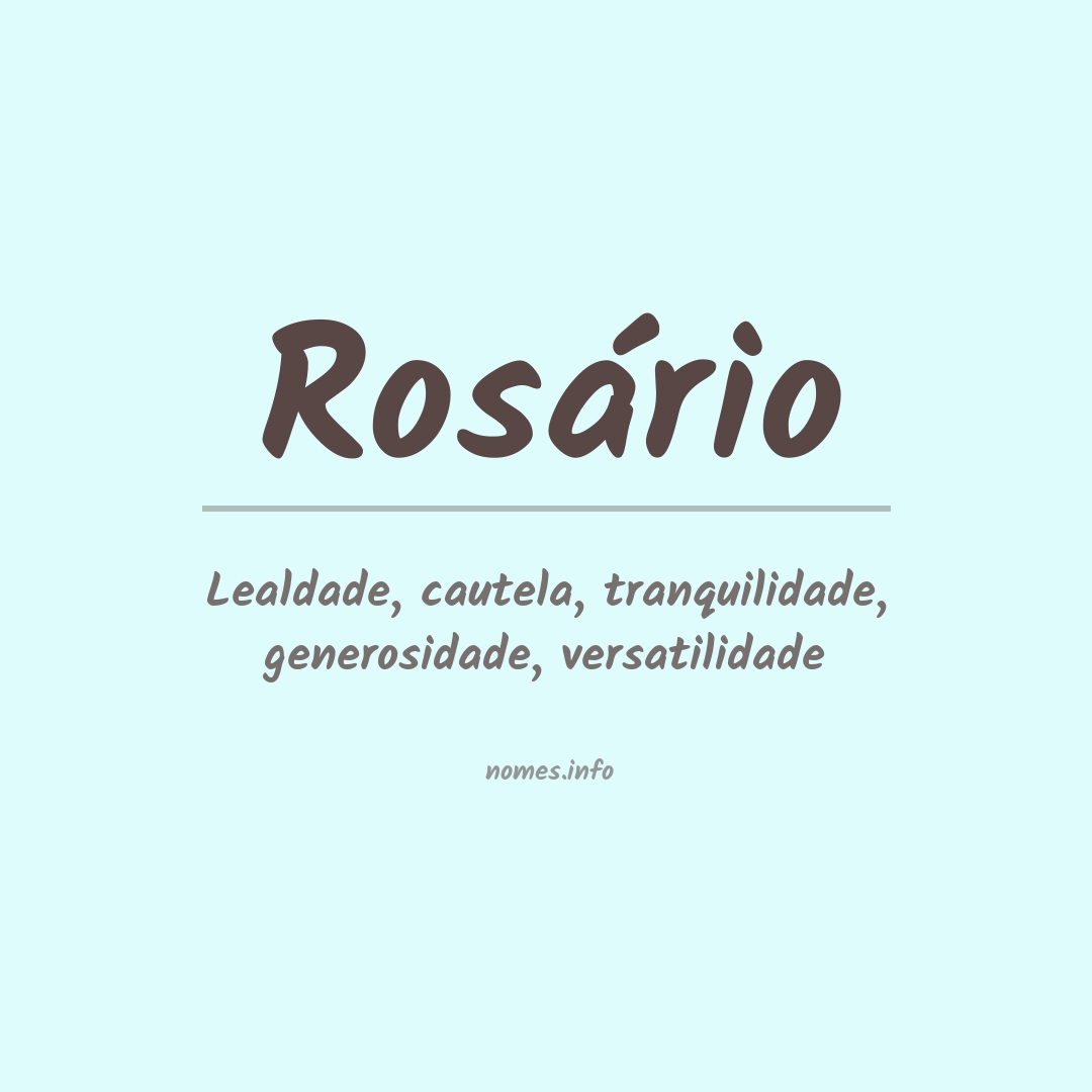 Significado do nome Rosário