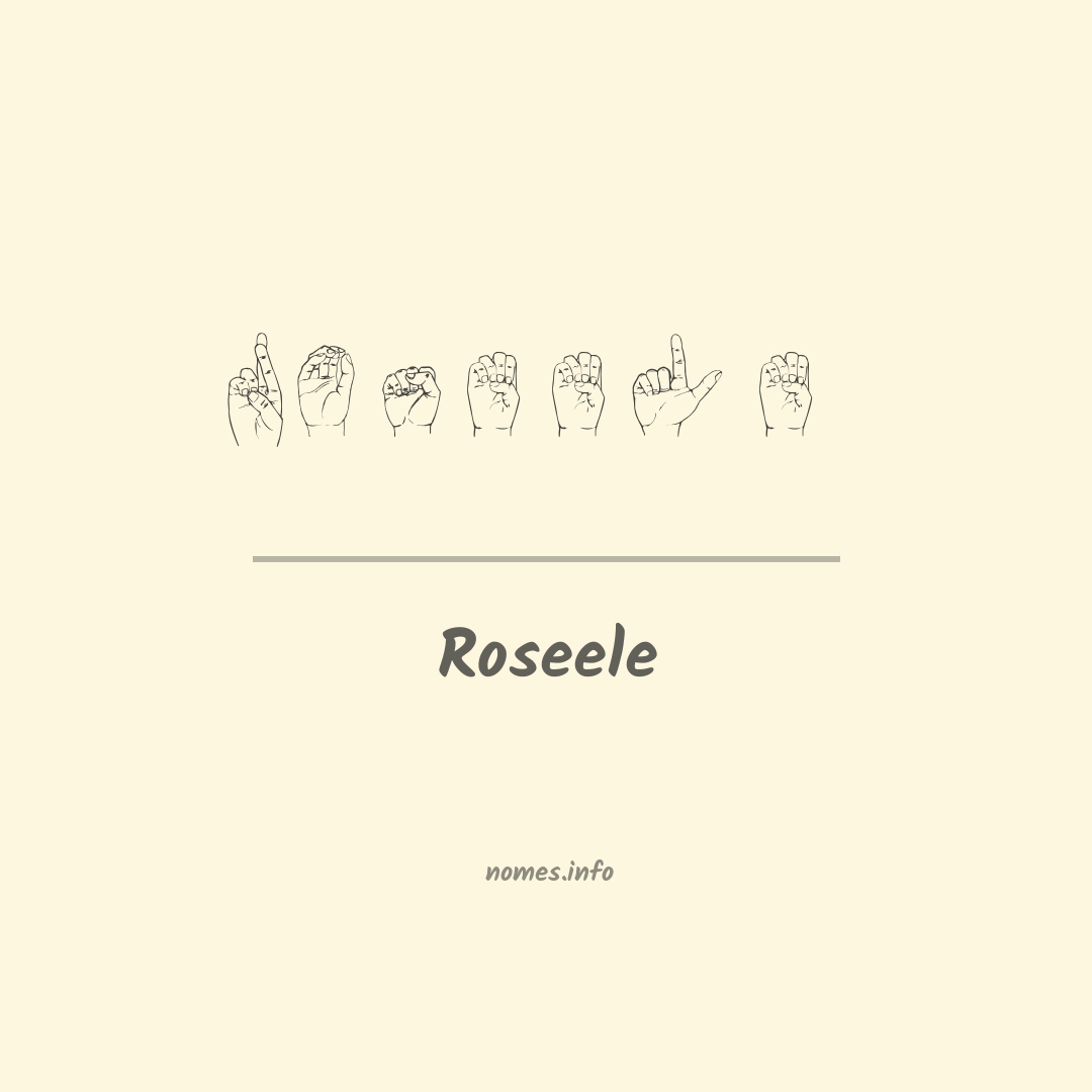 Roseele em Libras