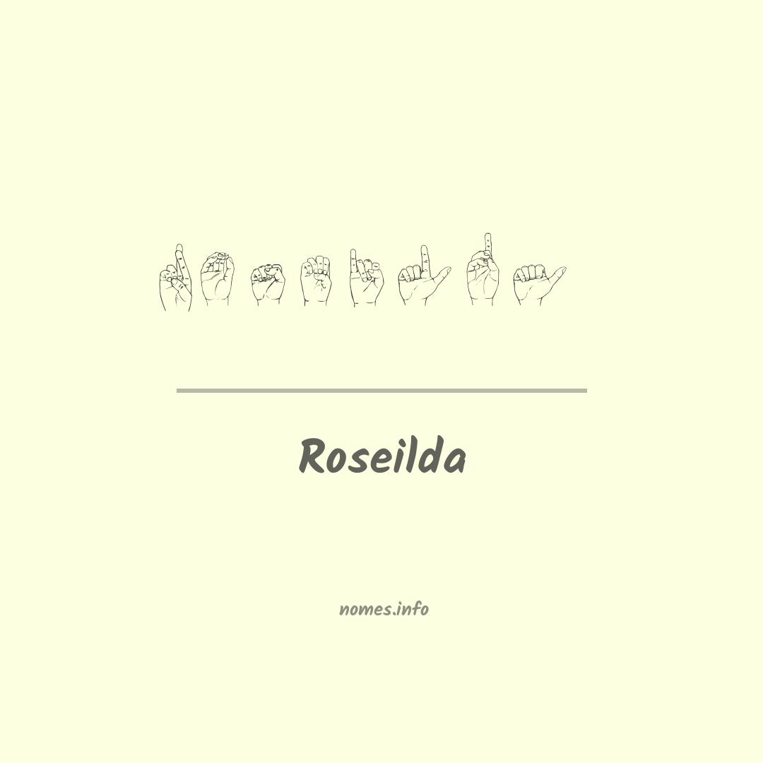 Roseilda em Libras Roseilda em Libras
