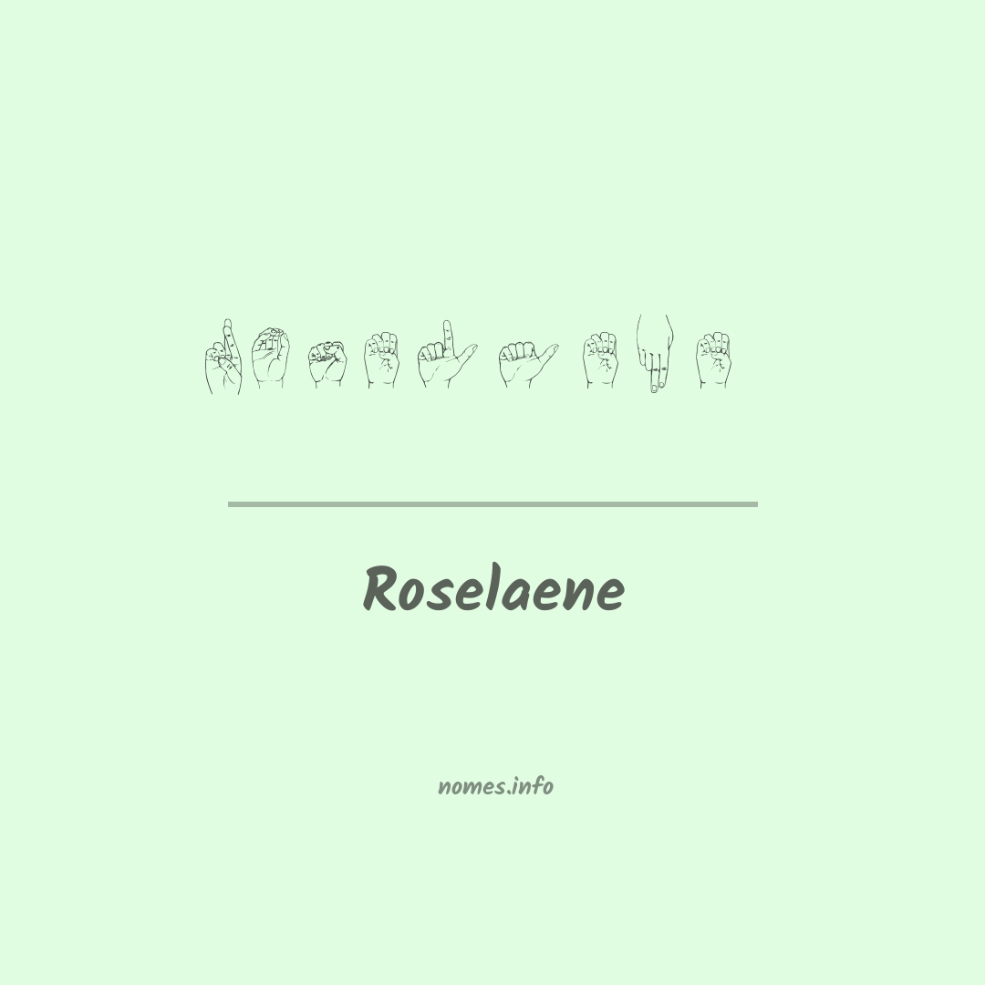 Roselaene em Libras