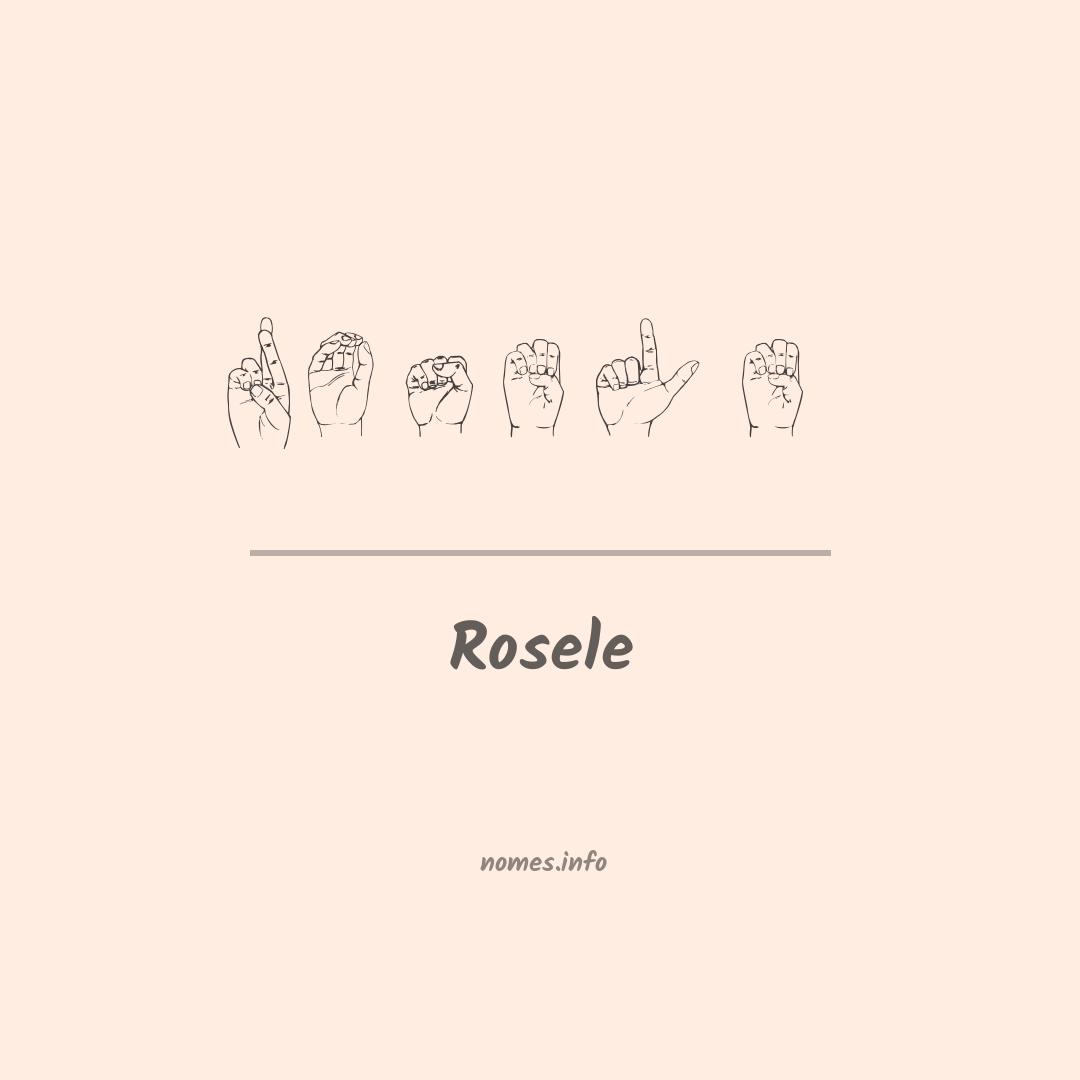 Rosele em Libras