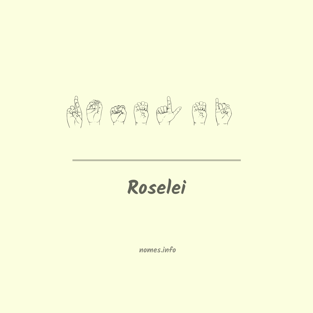 Roselei em Libras