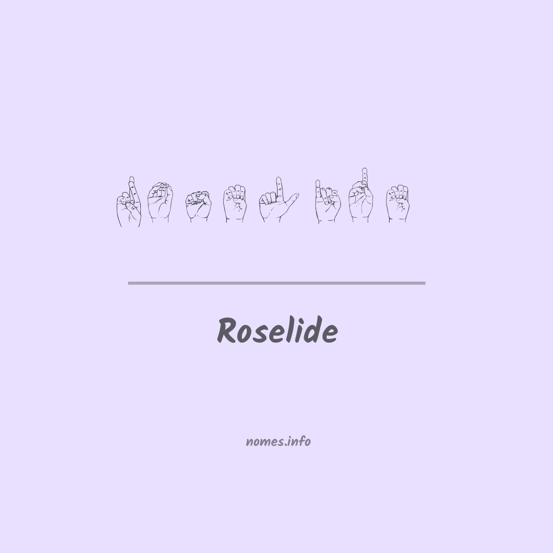 Roselide em Libras