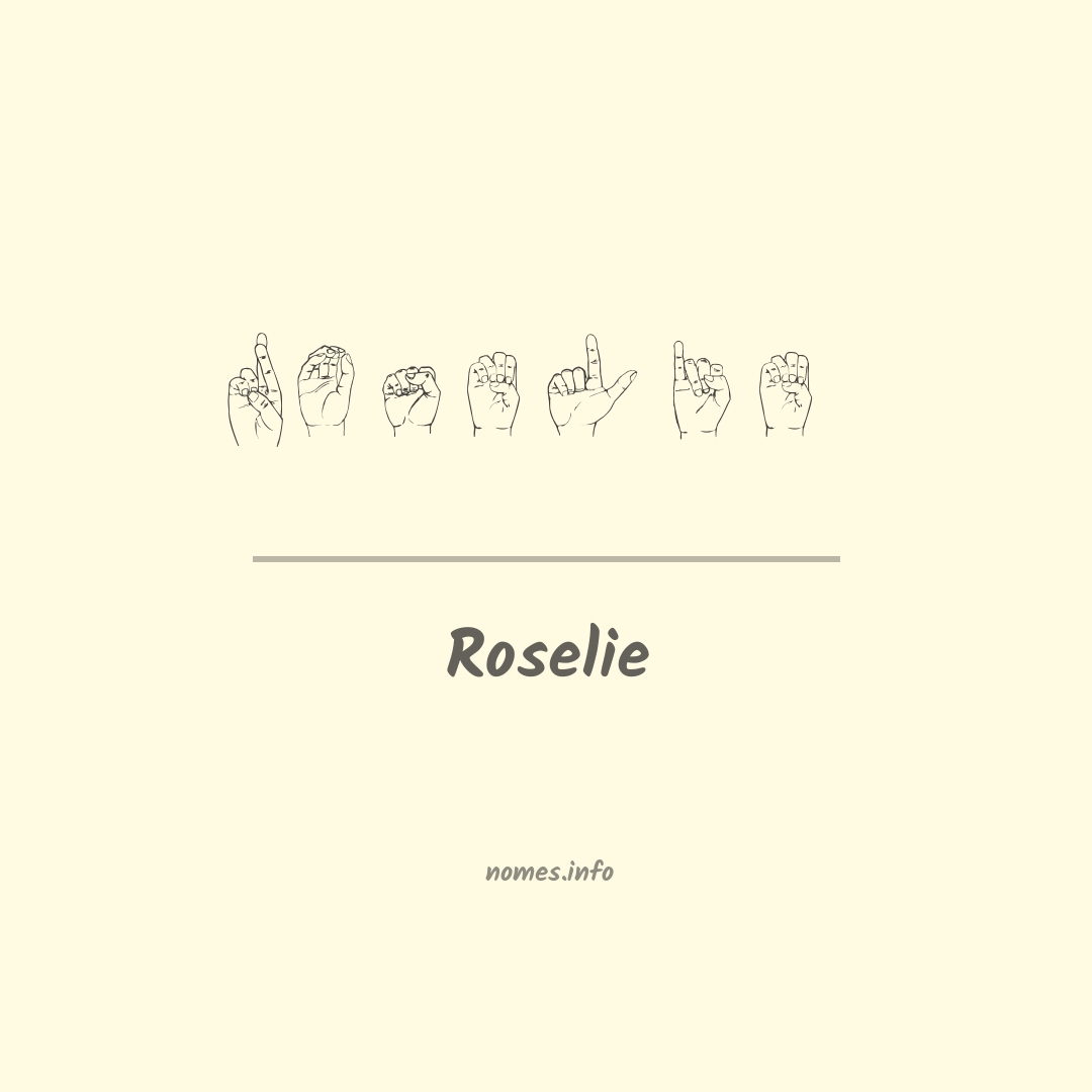 Roselie em Libras
