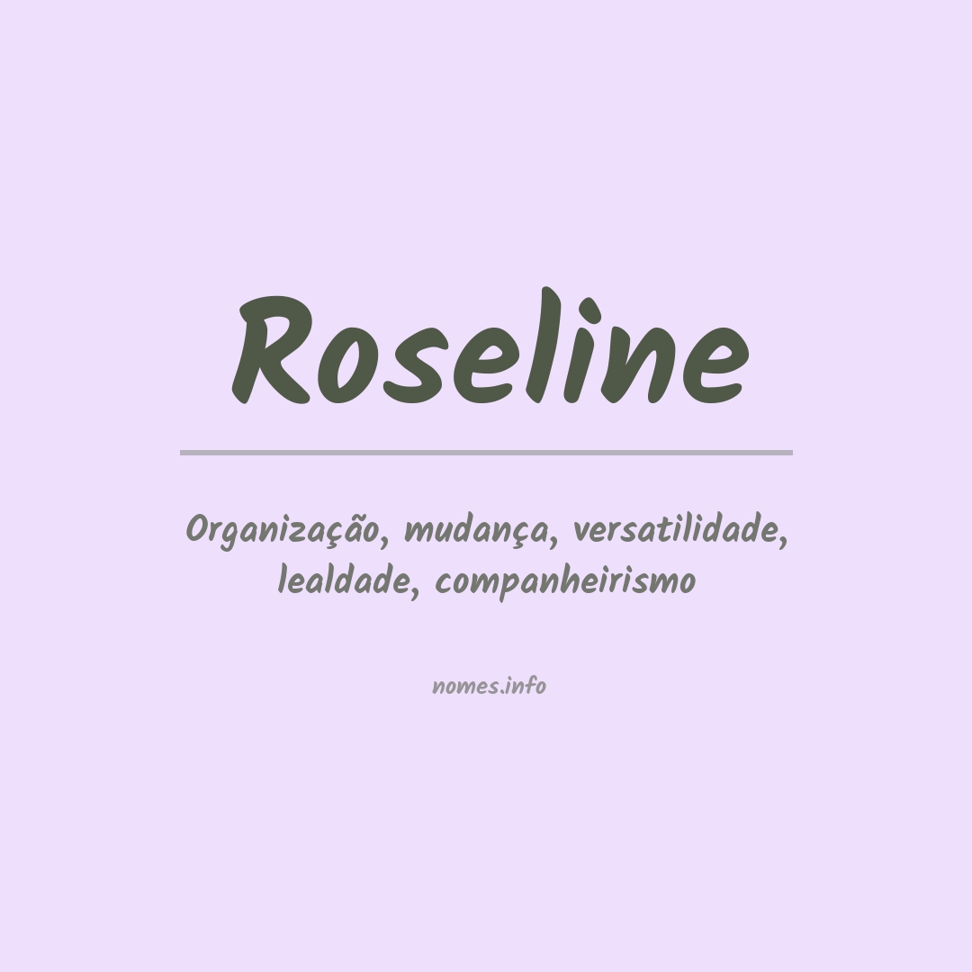 Significado do nome Roseline
